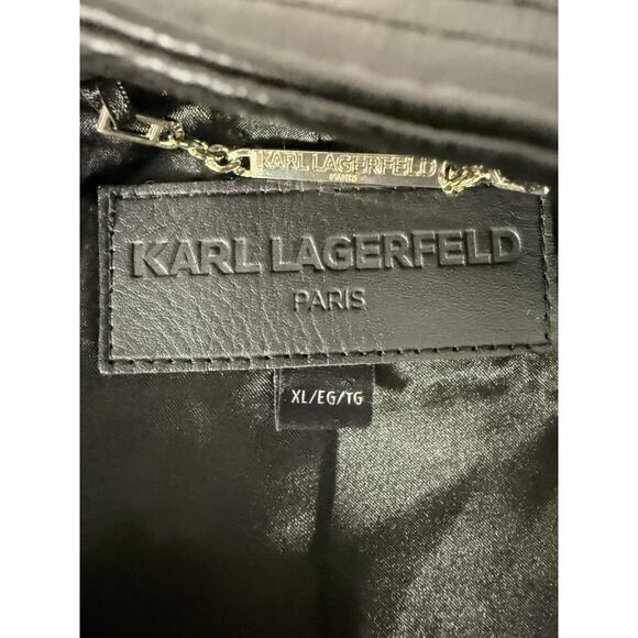 Karl Lagerfeld Paris Faux Fur Leopard Print Jacket Women’s XL - Picture 12 of 12